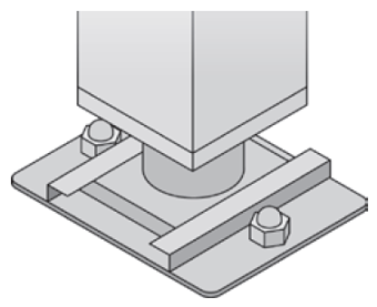 Крепление к полу подставок и аппаратов 201, 202 RATIONAL 8700.0317 в ШефСтор (chefstore.ru)